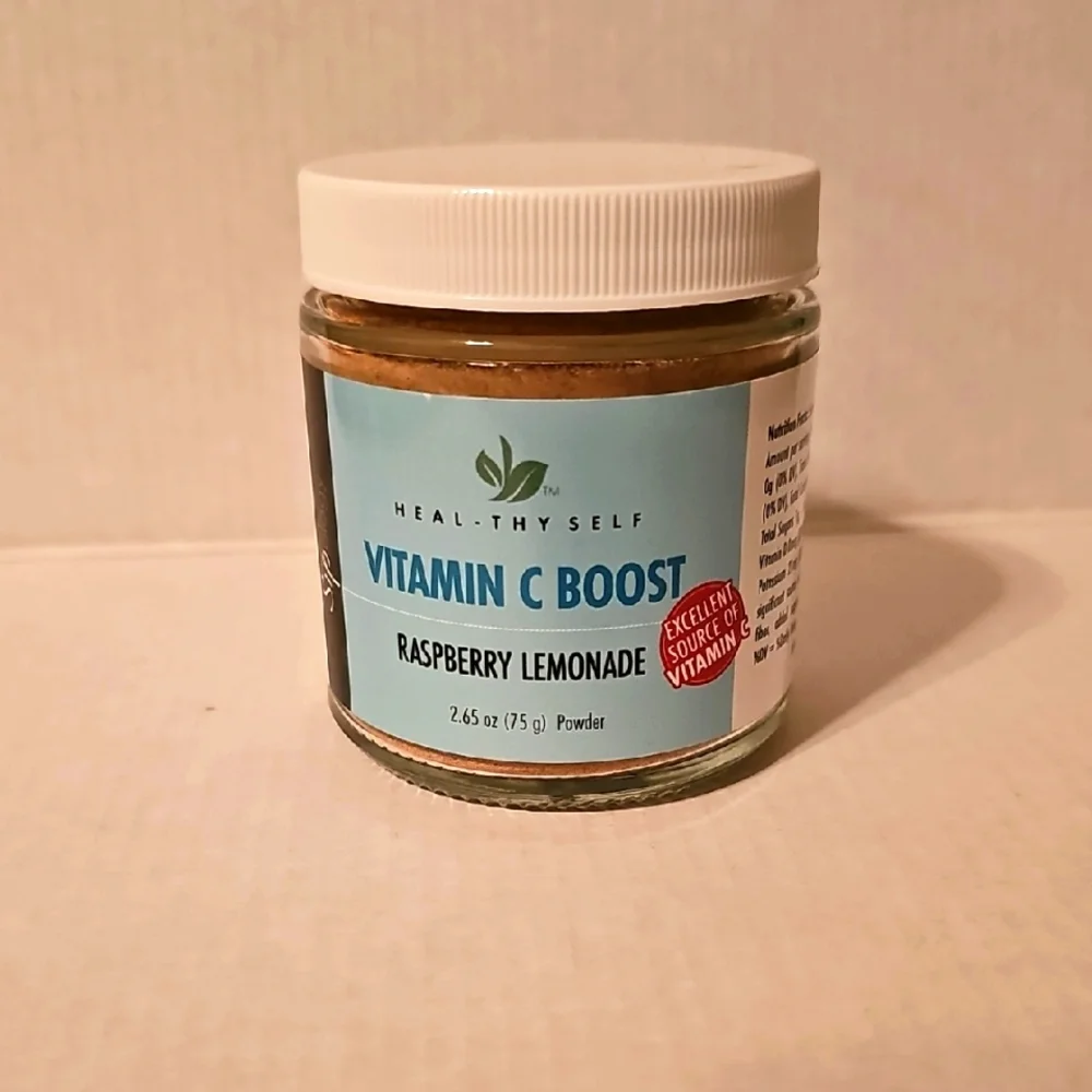Vitamin C Boost Raspberry Lemonade Powder Heal-thy Self Sipology - Picture 1 of 3